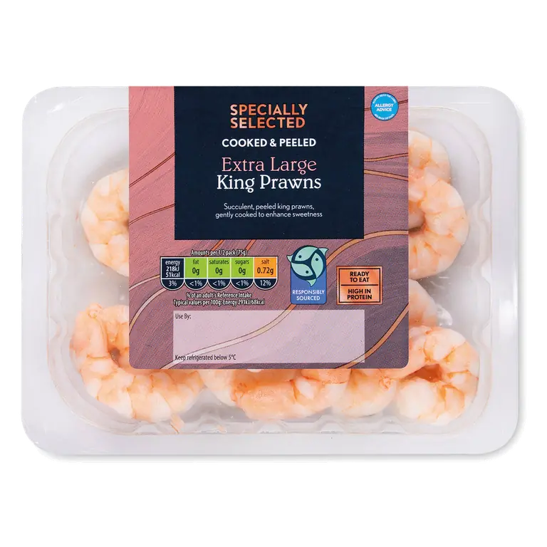 Cooked & Peeled Extra Large King Prawns