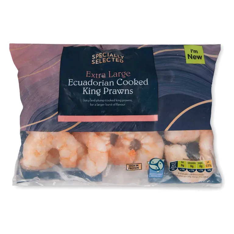 Extra Large Ecuadorian Cooked King Prawns