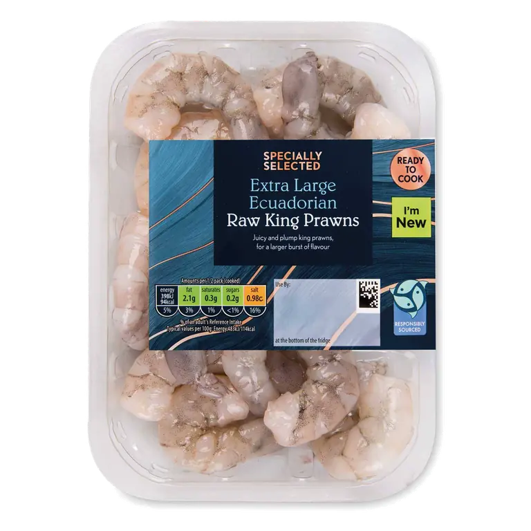 Extra Large Ecuadorian Raw King Prawns