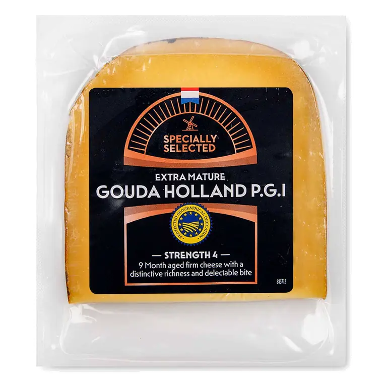 Extra Mature Gouda Holland P.G.I Cheese