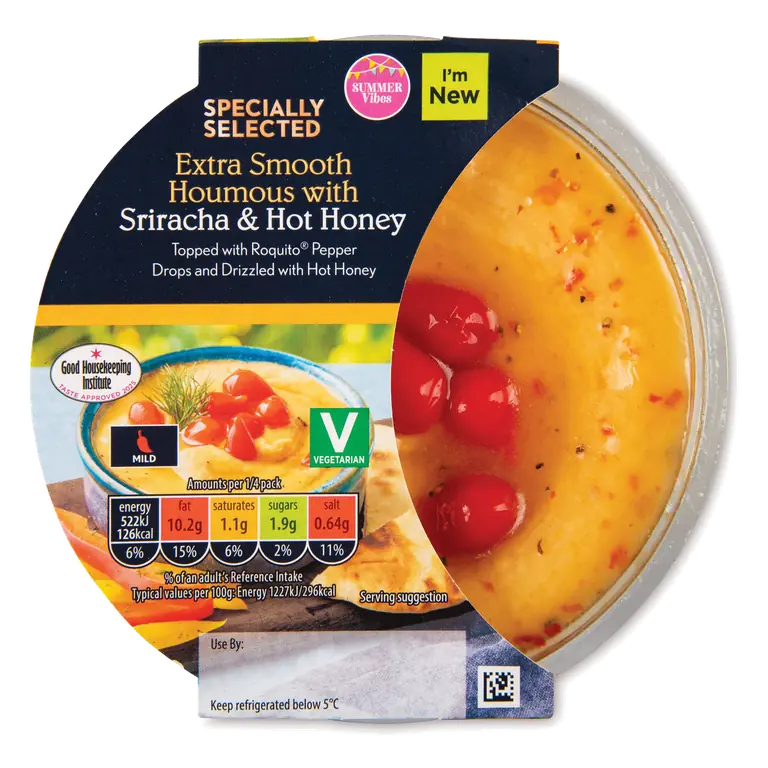 Extra Smooth Houmous With Sriracha & Hot Honey