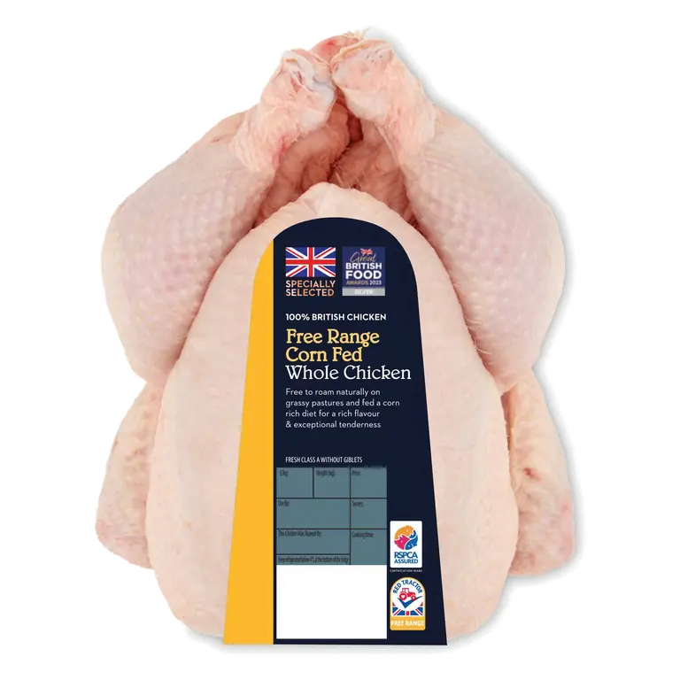 Free Range Corn Fed Whole Chicken