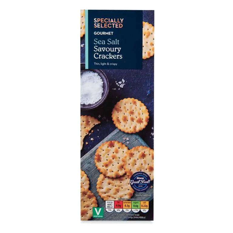Gourmet Sea Salt Savoury Crackers