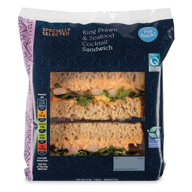 King Prawn & Seafood Cocktail Sandwich