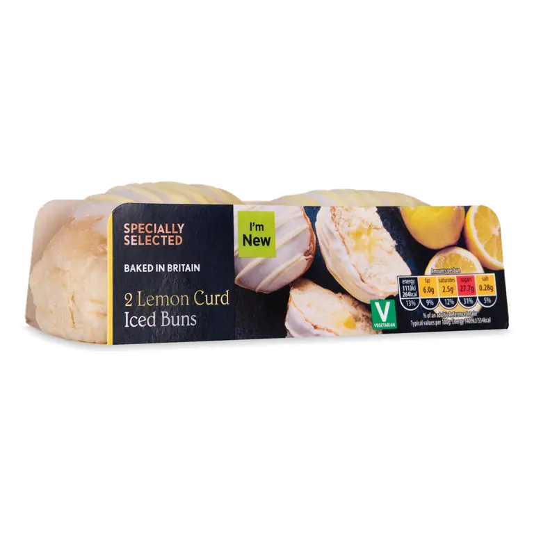 Lemon Curd Iced Buns