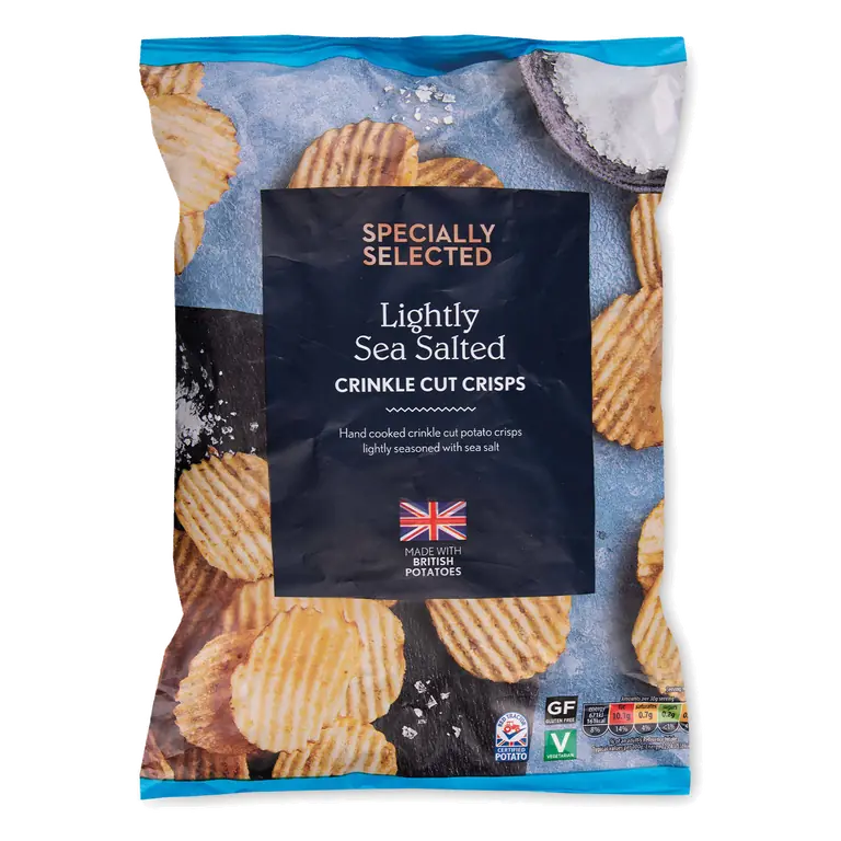 Lightly Sea Salted Crinkle Cut Crisps