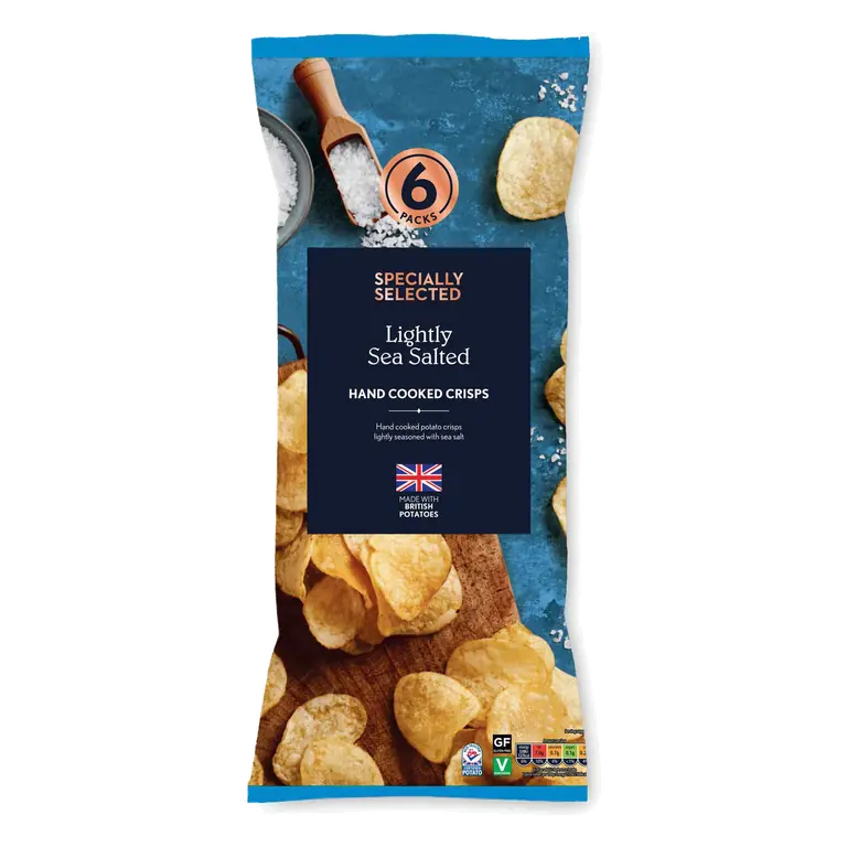 Lightly Sea Salted Hand Cooked Crisps 6 Pack