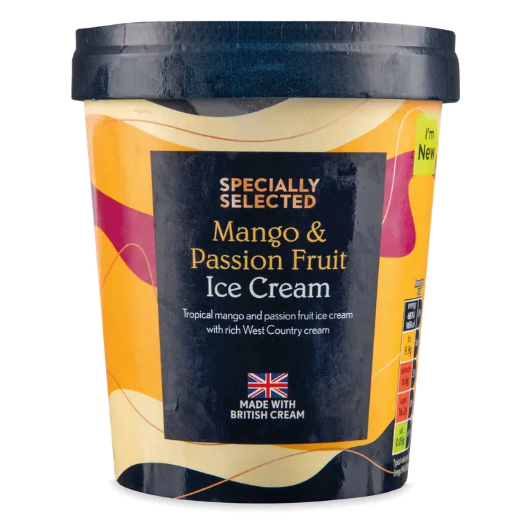 Mango & Passion Fruit Ice Cream