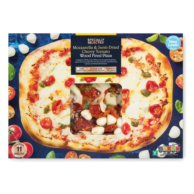 Mozzarella & Semi-Dried Cherry Tomato Wood Fired Pizza