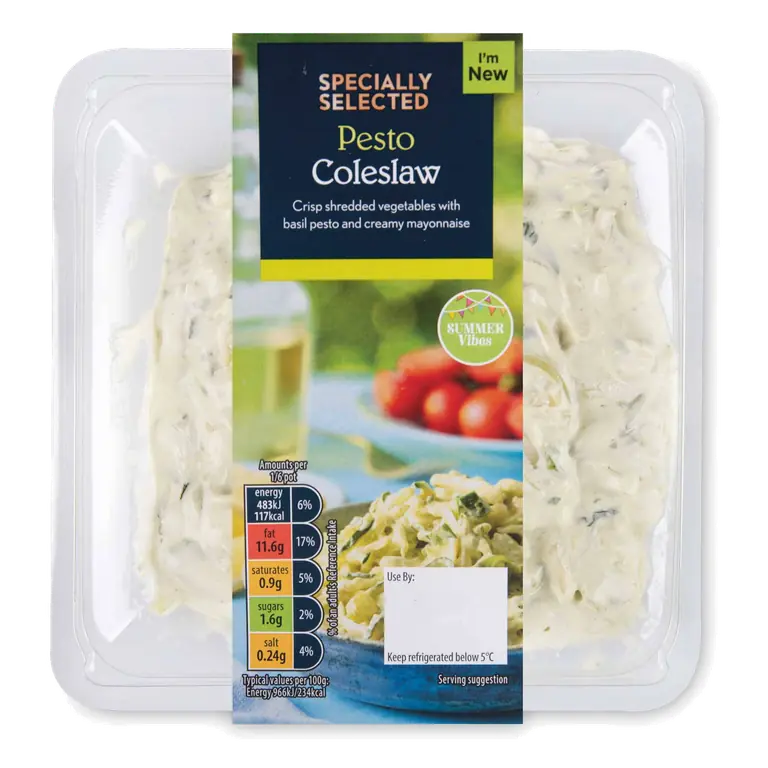 Pesto Coleslaw Salad