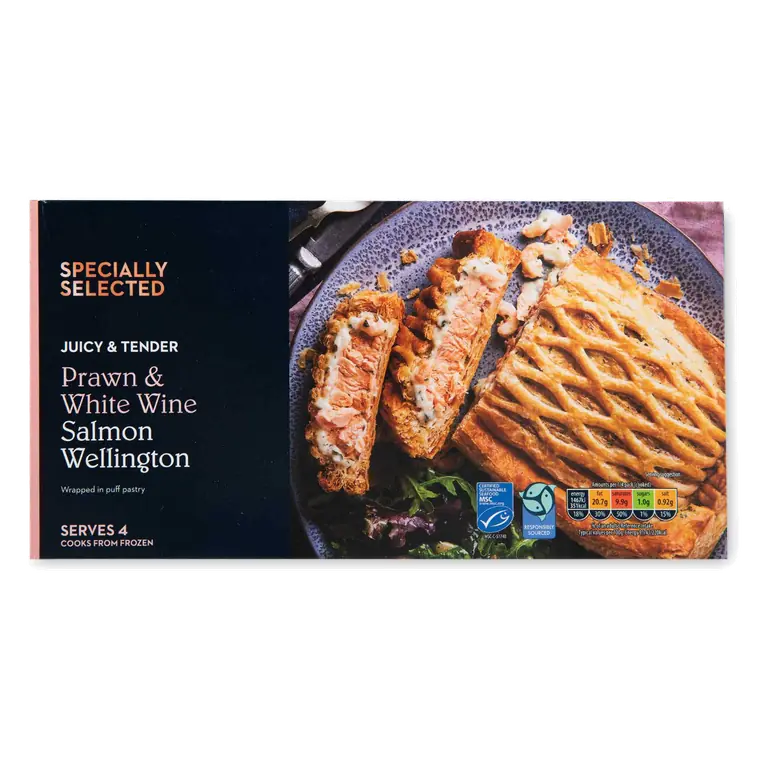 Prawn & White Wine Salmon Wellington