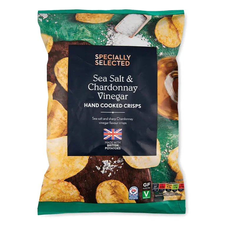 Sea Salt & Chardonnay Vinegar Hand Cooked Crisps