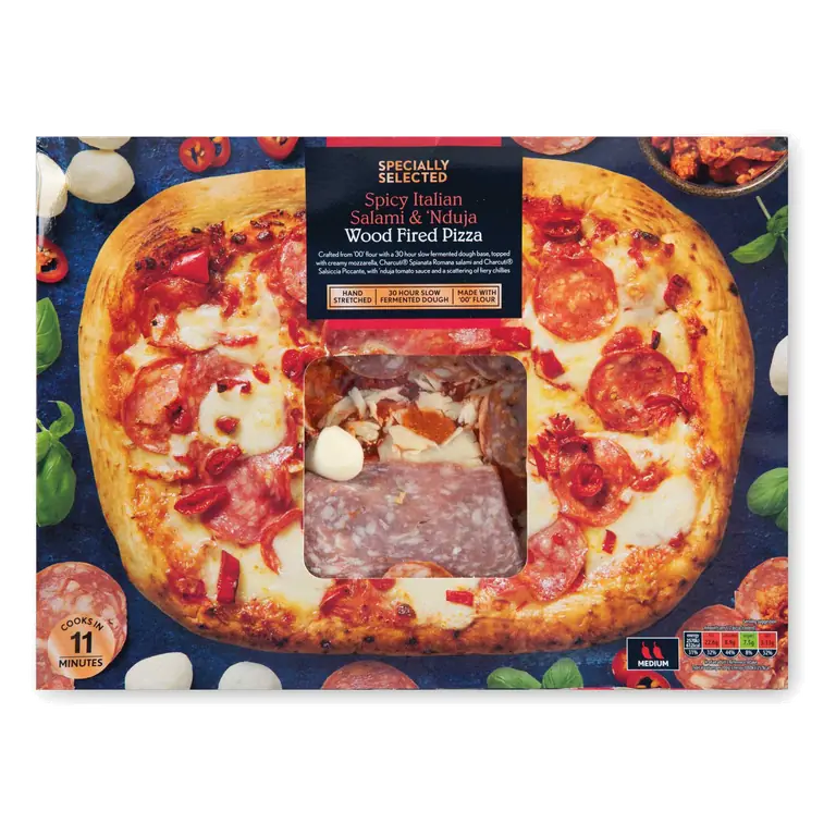 Spicy Italian Salami & 'Nduja Wood Fired Sourdough Pizza