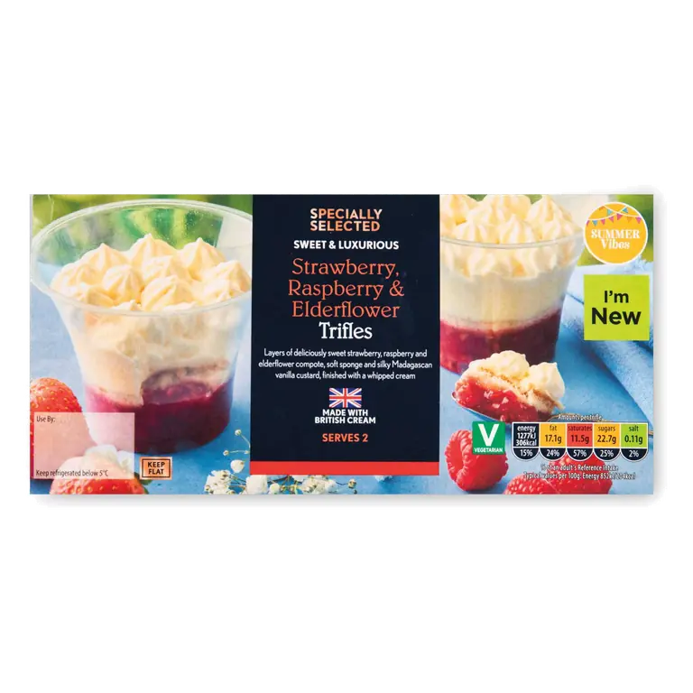 Stawberry & Raspberry Trifle