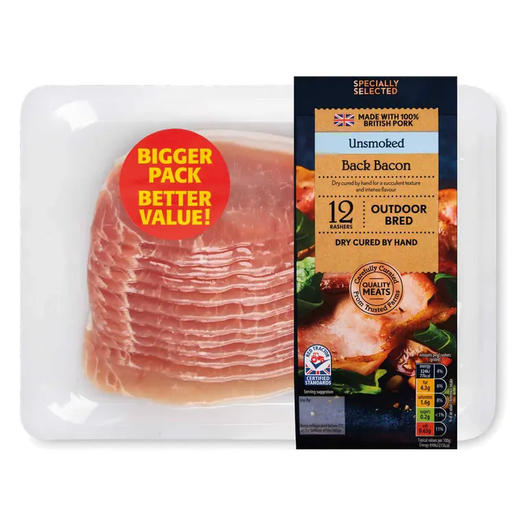 Unsmoked Dry Cured Back Bacon