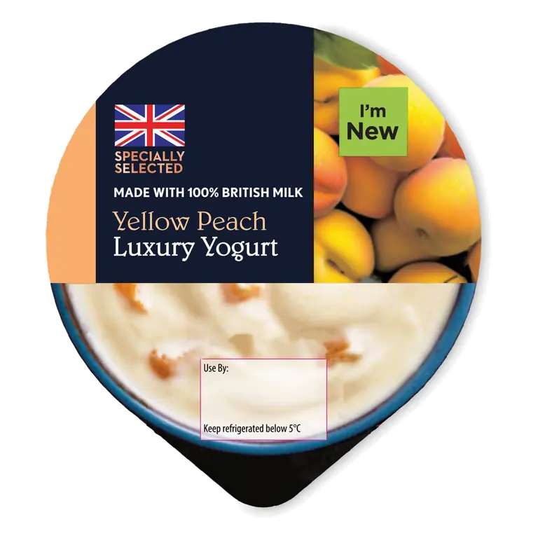 Yellow Peach Luxury Yogurt