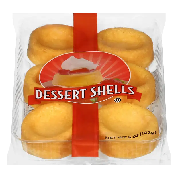 Sponge Cake Dessert Shells - 6 ct