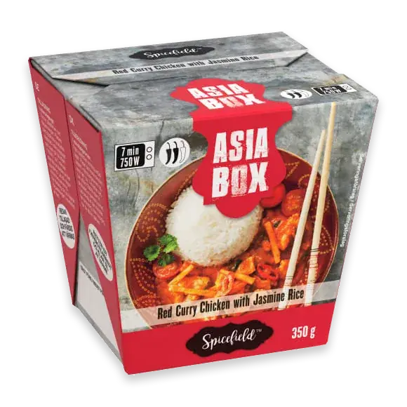 Red Curry Chicken Jasmin Rice Fryst/1 Port