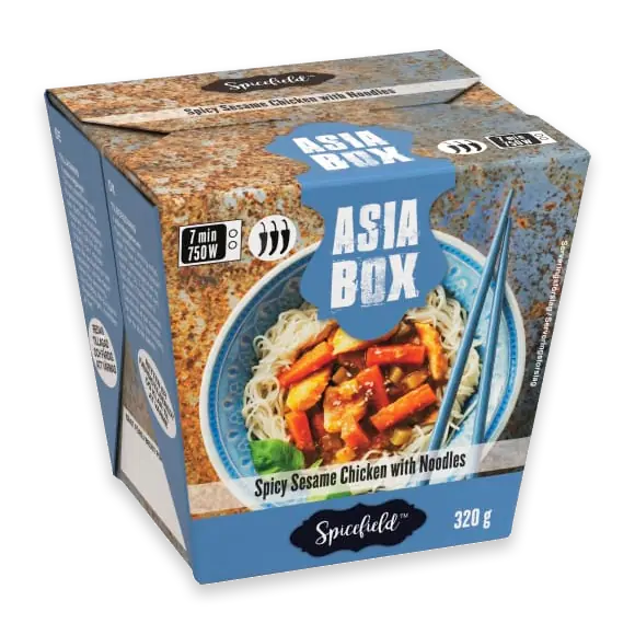 Spicy Sesame Chicken With Noodles Fryst/1 Port