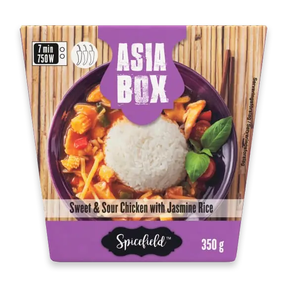 Sweet/sour Chicken Jasmin Rice Fryst/1 Port