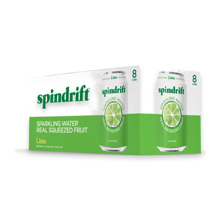 Lime Flavored Sparkling Water Cans Multipack