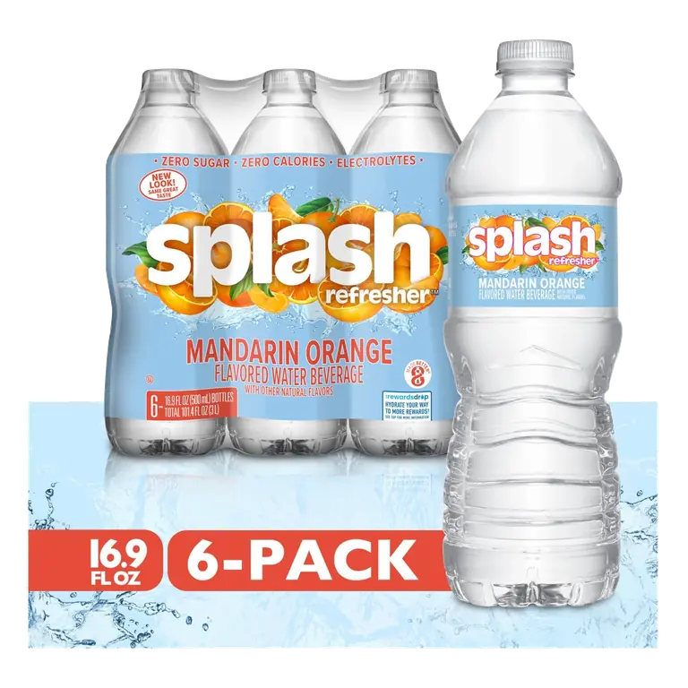 Splash Refresher Mandarin Orange Flavored Bottled Water