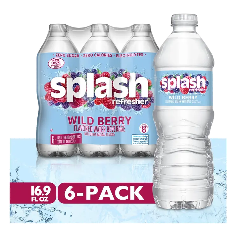 Splash Refresher Wild Berry Flavored Bottled Water