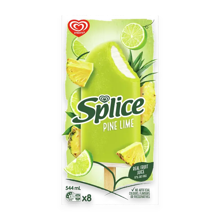 Pine Lime Sticks Ice Cream