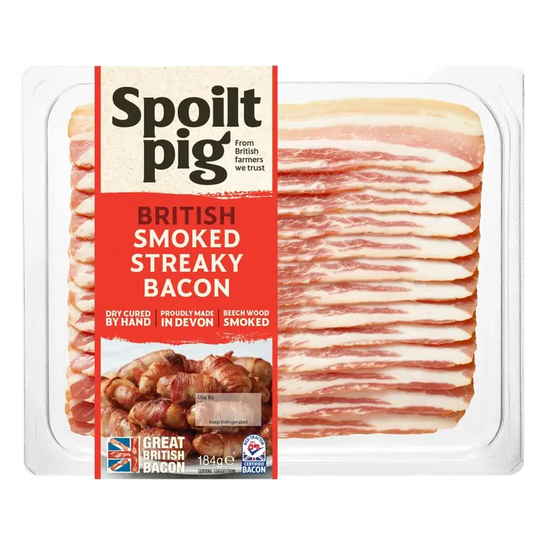 g Dry Cured Smoked Streaky Bacon