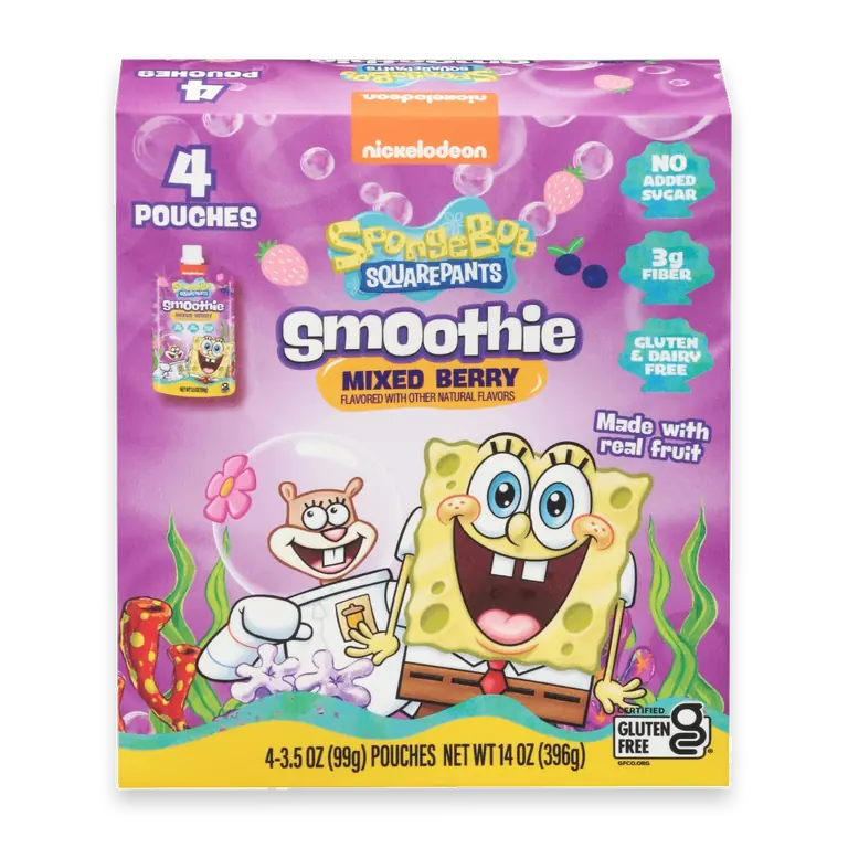 Mixed Berry Kids Smoothie Pouches