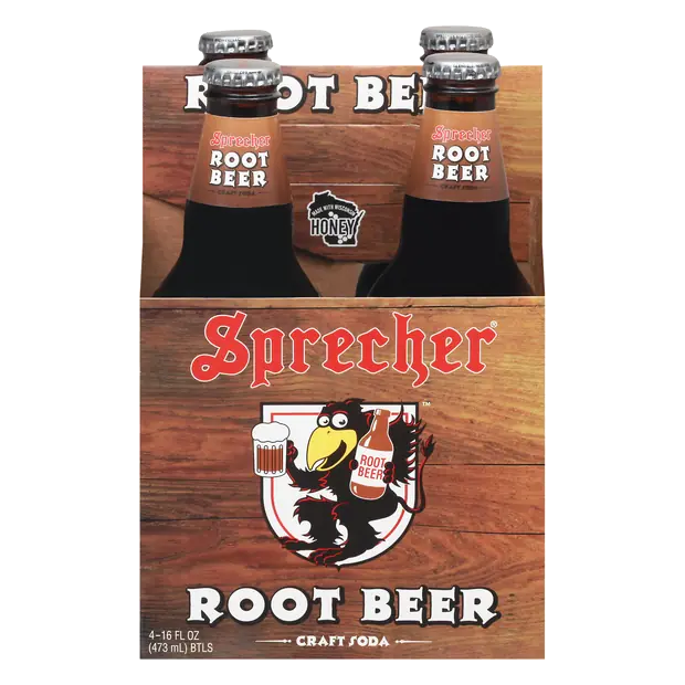 Sprecher Gourmet Root Beer Soda - 4 pk