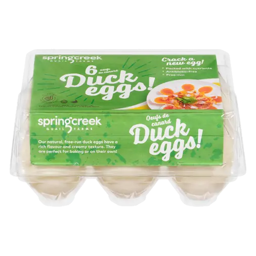 Duck Eggs Free Run 6 Count