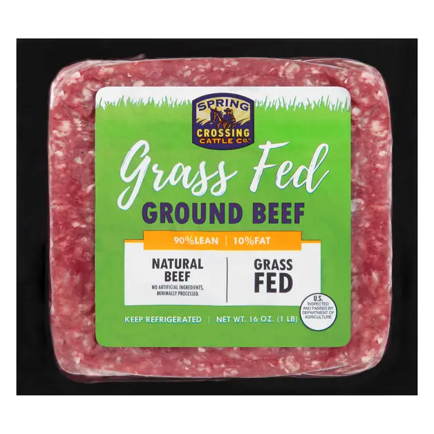 Grass-fed 90% Lean 10% Fat Ground Beef Fresh