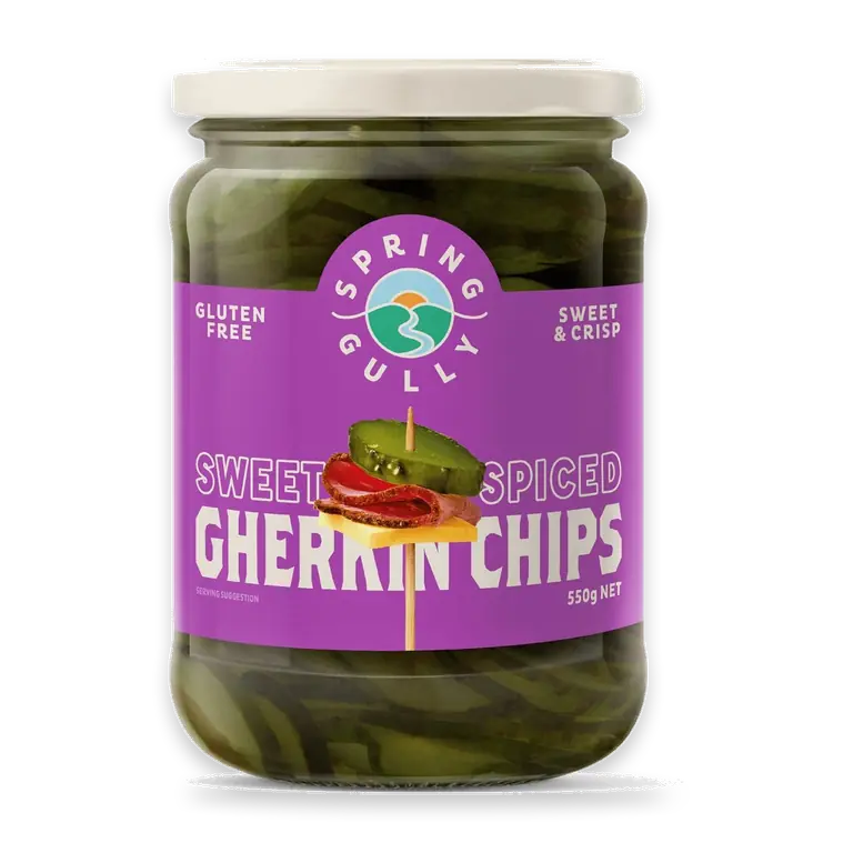 Sweet Spiced Gherkin Chips