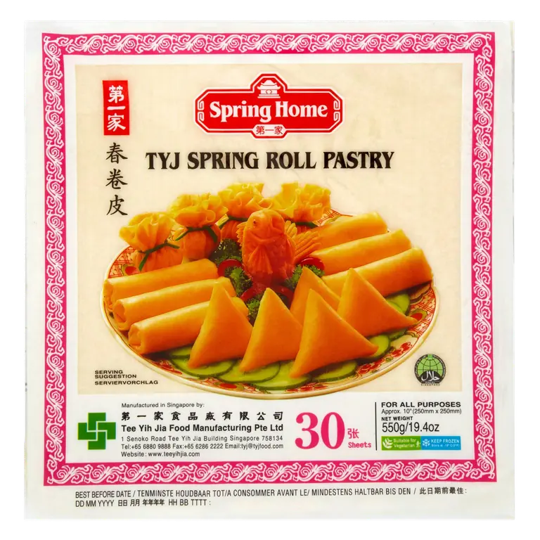 Spring Home TYJ Spring Roll Pastry 30 Sheets 550g