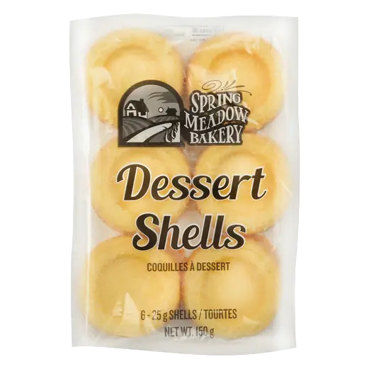 Dessert Shells 6 Pack 150 g (frozen)