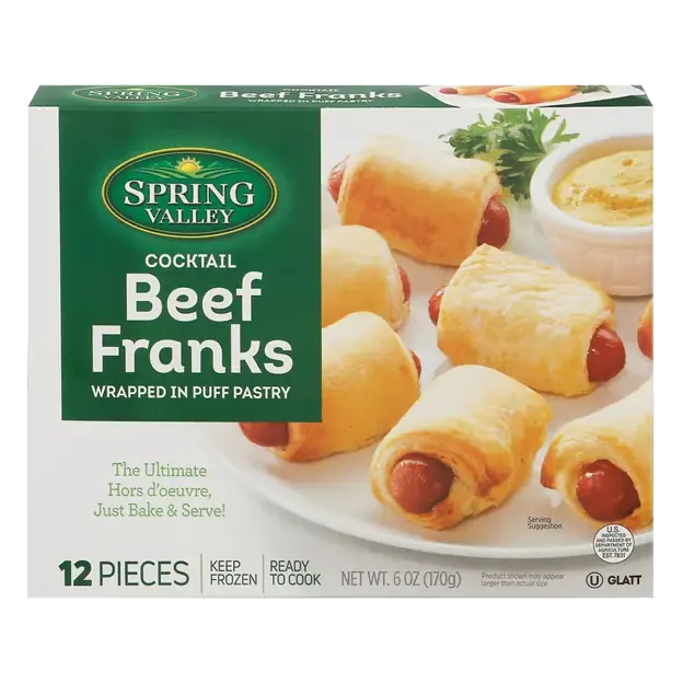 Beef Franks, Wrapped in Puff Pastry, Cocktail