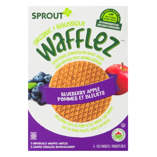 Wafflez Organic Baby Food Blueberry Apple 90 g