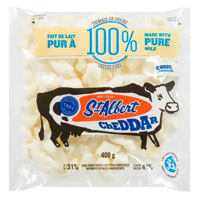 White Cheddar Cheese Curds 400 g