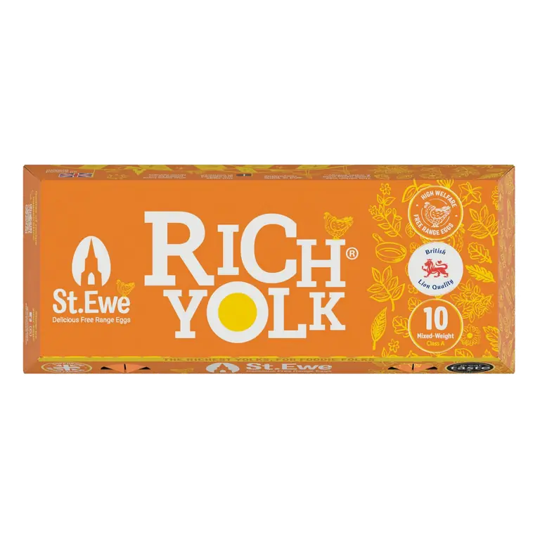 Rich Yolk Free Range Eggs x10