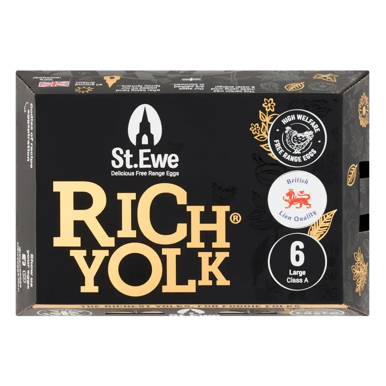 Rich Yolk Luxuriously Large Free Range Eggs x6