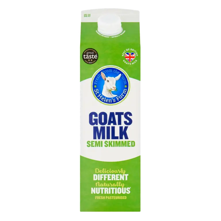 Semi Skimmed Goats Milk 1L