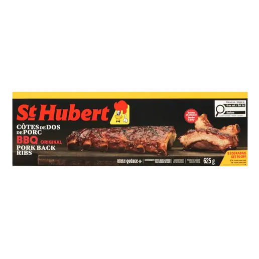 Ready To Cook Pork Back Ribs BBQ 625 g