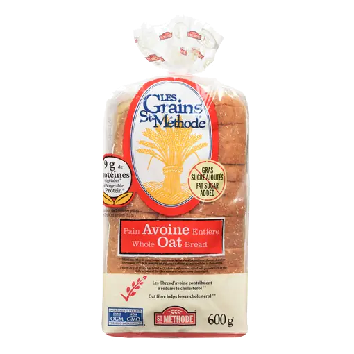 Les Grains St-Méthode Whole Oat Bread 600 g