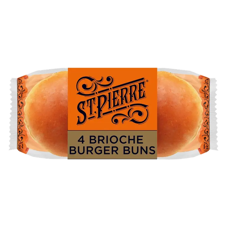 4 Brioche Burger Buns