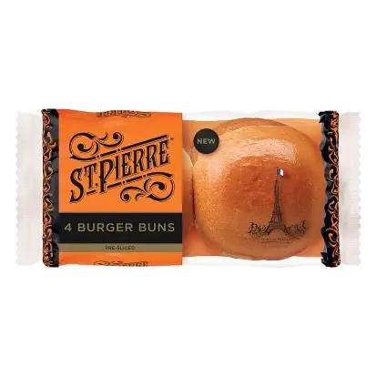 4 Burger Buns (Pre-Sliced)
