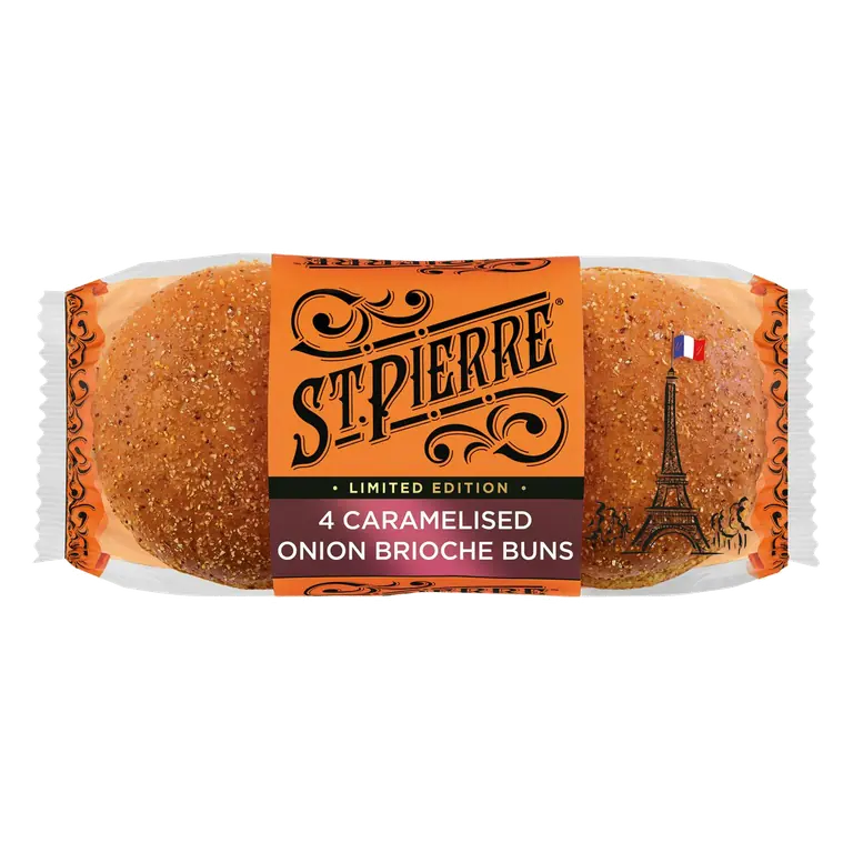 4 x Caramelised Onion Brioche Buns, Limited Edition