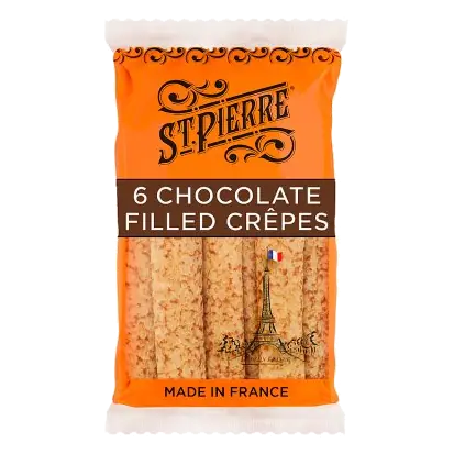 6 Chocolate Filled Crêpes