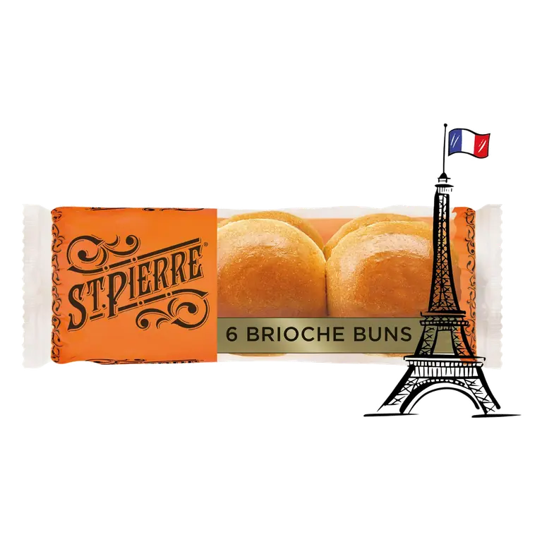 Brioche Buns Rolls x6