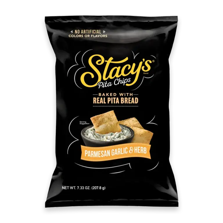 Baked Pita Chips Parmesan Garlic & Herb